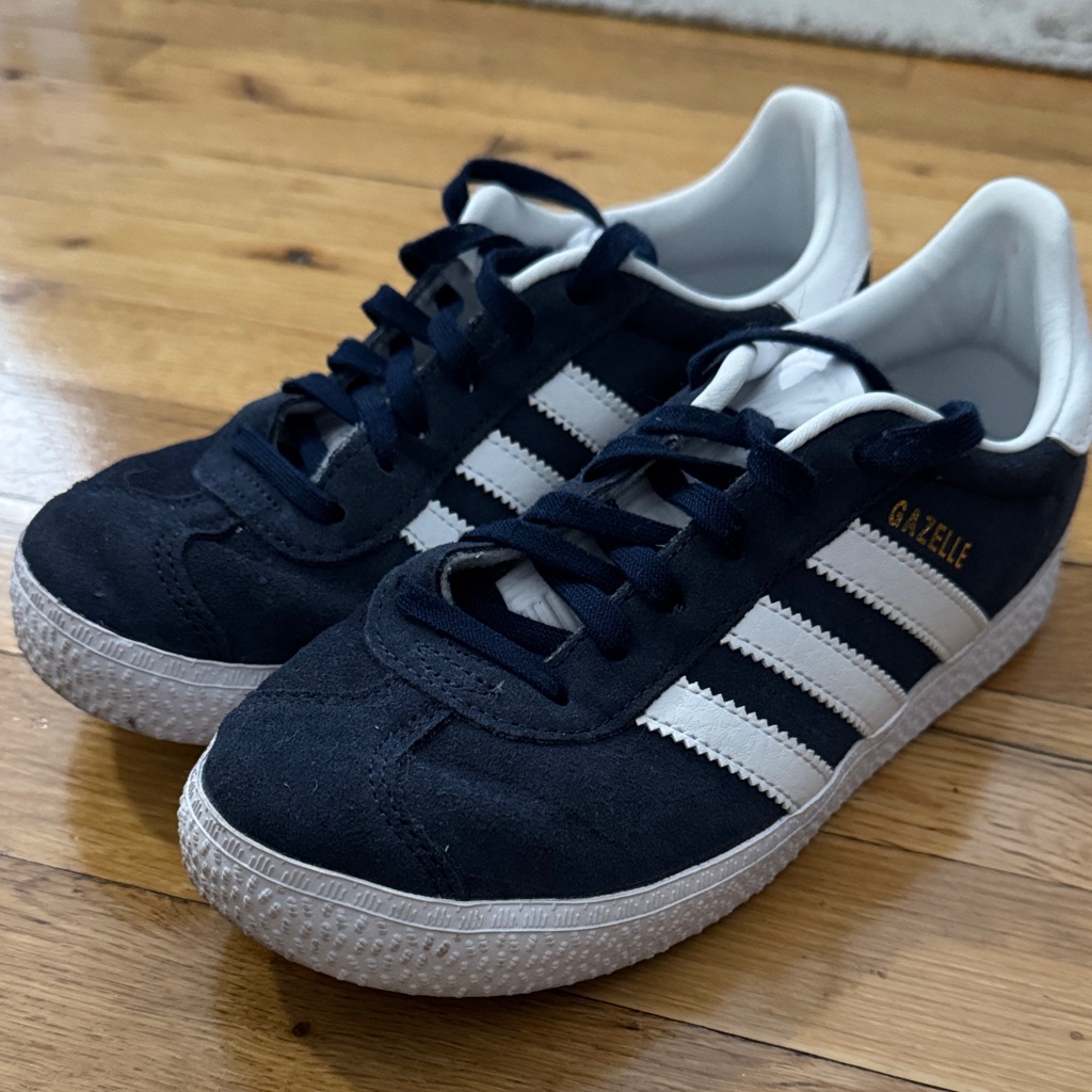Adidas Kids Gazelle Black And White Sneakers